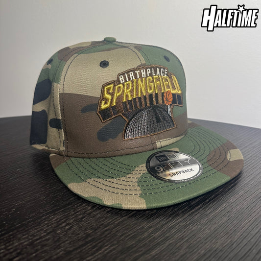 Birthplace Of Basketball Snapback “Camo